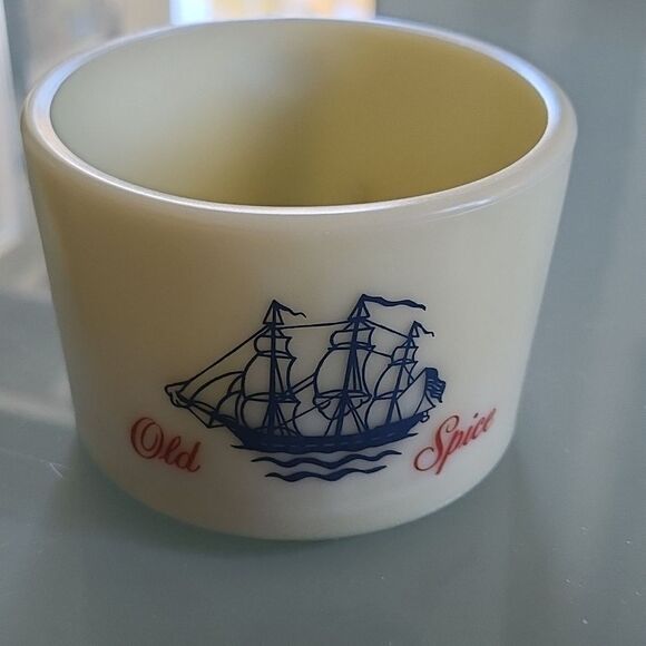 Vintage Old Spice Shaving Mug and Talcum Powder with Vintage Badger Brush - Picture 5 of 12